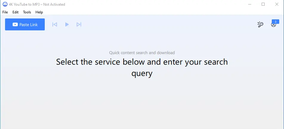 Image of software named 4K YouTube to MP3