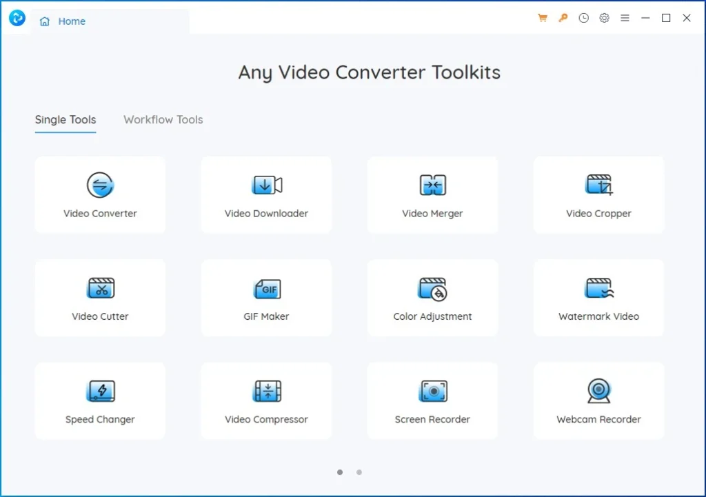 Screenshot of a YouTube to MP4 converter named Any Video Converter