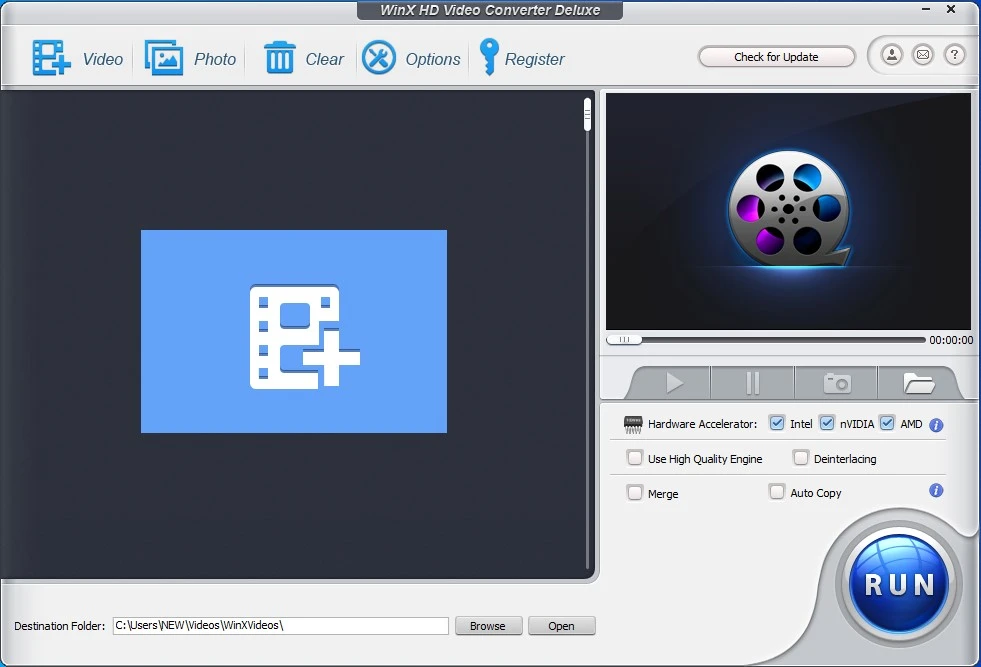 Screenshot of a YouTube to MP4 converter named WinX Video Converter